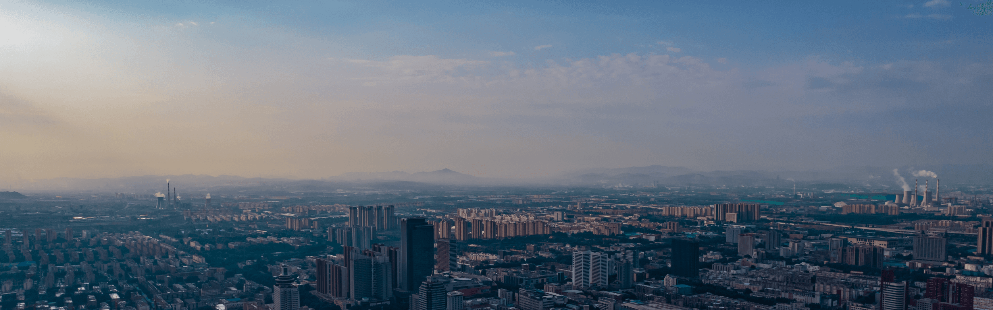 城市天际线背景